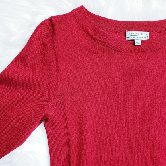 Joseph A Red Sweater - Picture 2 of 7
